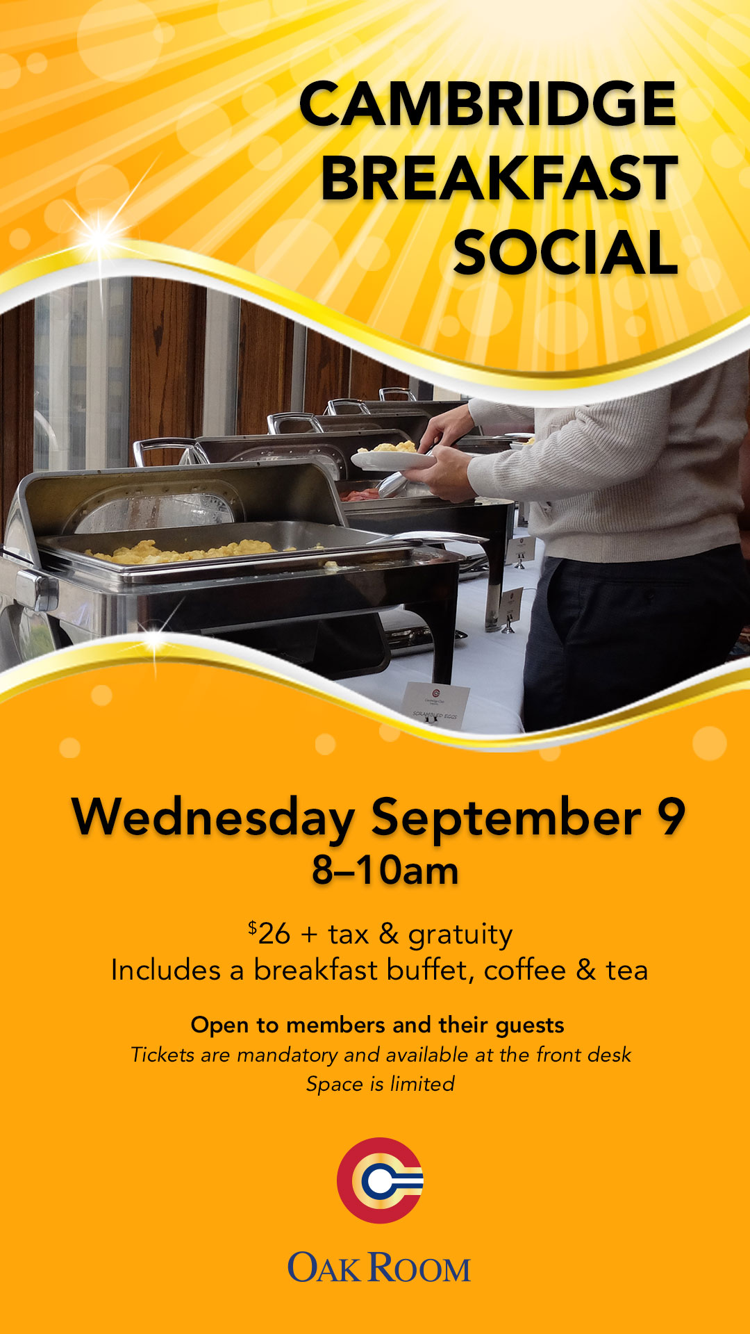 Breakfast Social - Wednesday, September 9