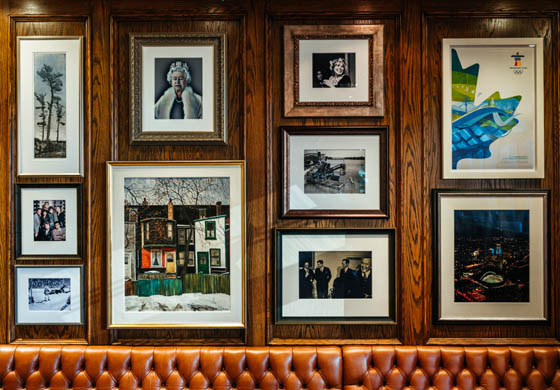 Canadian Art Collection that is on display in the Cambridge Club's Oak Room