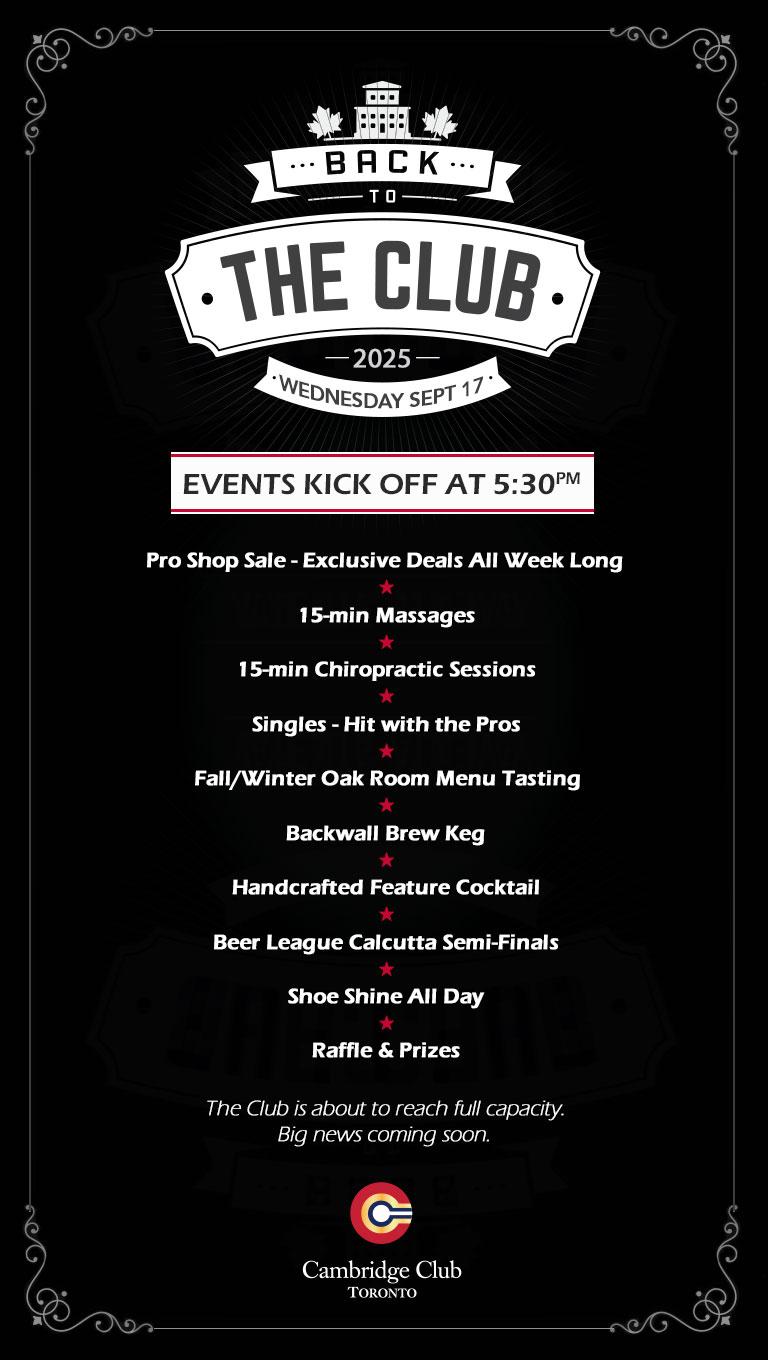 Back to the Club Day - September 17, 2025